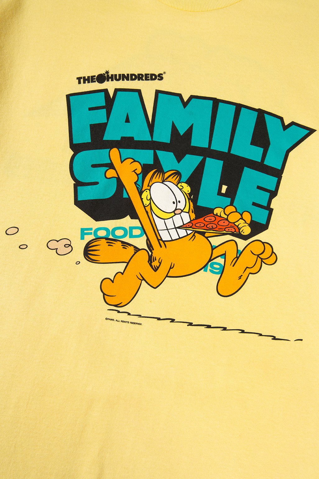 Garfield X The Hundreds Pizza T-Shirt